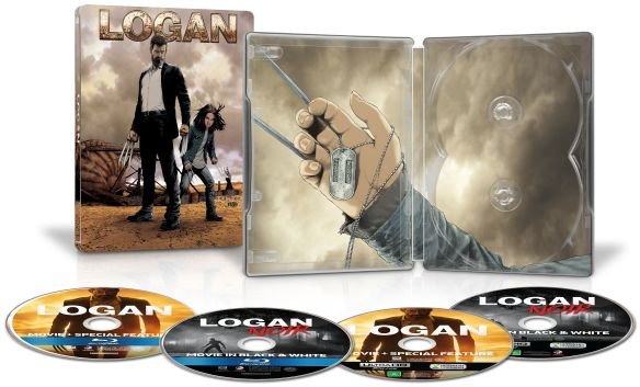 Logan: SteelBook [B&W Noir] [Includes Digital Copy] [4K Ultra HD Blu-ray/Blu-ray] [Only @ Best Buy] [2017] - Front_Standard