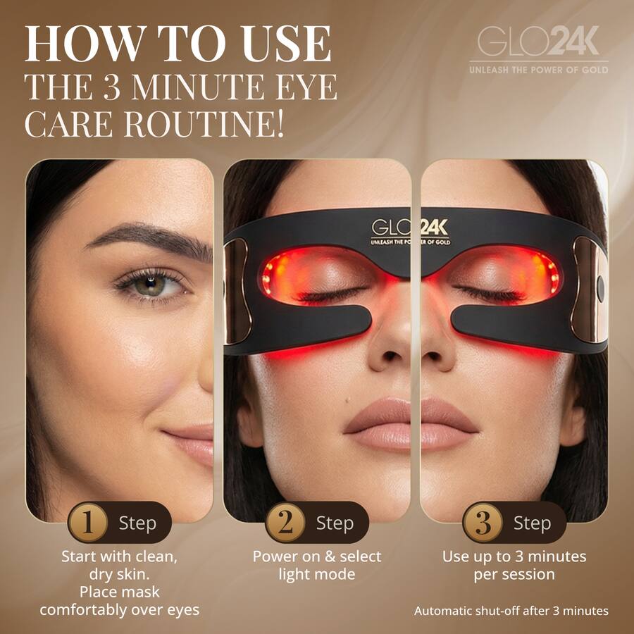 Colors In Roder For Led GLO24K Bionic 7 Color LED Eye Care Mask - Best Buy