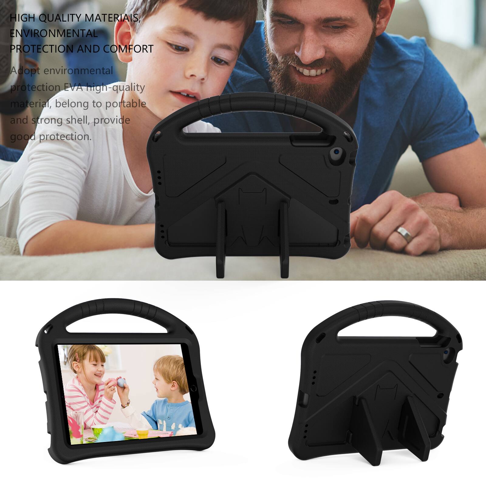 HIGH QUALITY MATERIALS, ENVIRONMENTAL PROTECTION AND COMFORT

Adopt environmental protection EVA high-quality material, belong to portable and strong shell, provide good protection.