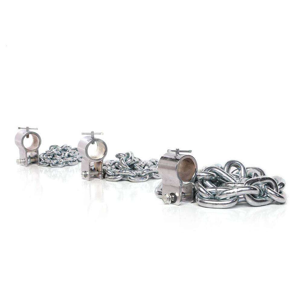 Alt View 1. Power Systems - Power Systems Lifting Chains 20 lbs, Pair, 60" Barbell Resistance Chains - Silver.