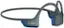 Left. Shokz - OpenRun Pro 2 Bone Conduction Open-Ear Sports Headphones - Steel Blue.