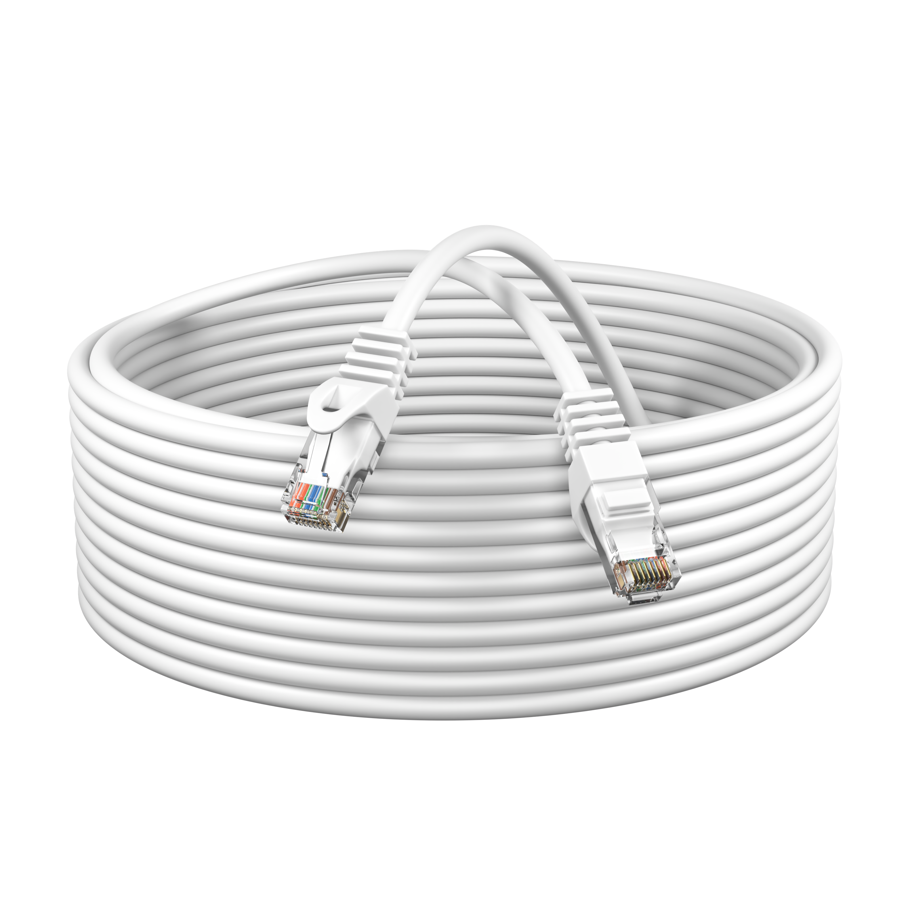 Angle. Cables Direct Online - Cables Direct Online Cat6 Ethernet Cable 50FT 550MHz UTP Patch Cord for PC Router Modem TV Console White - White.