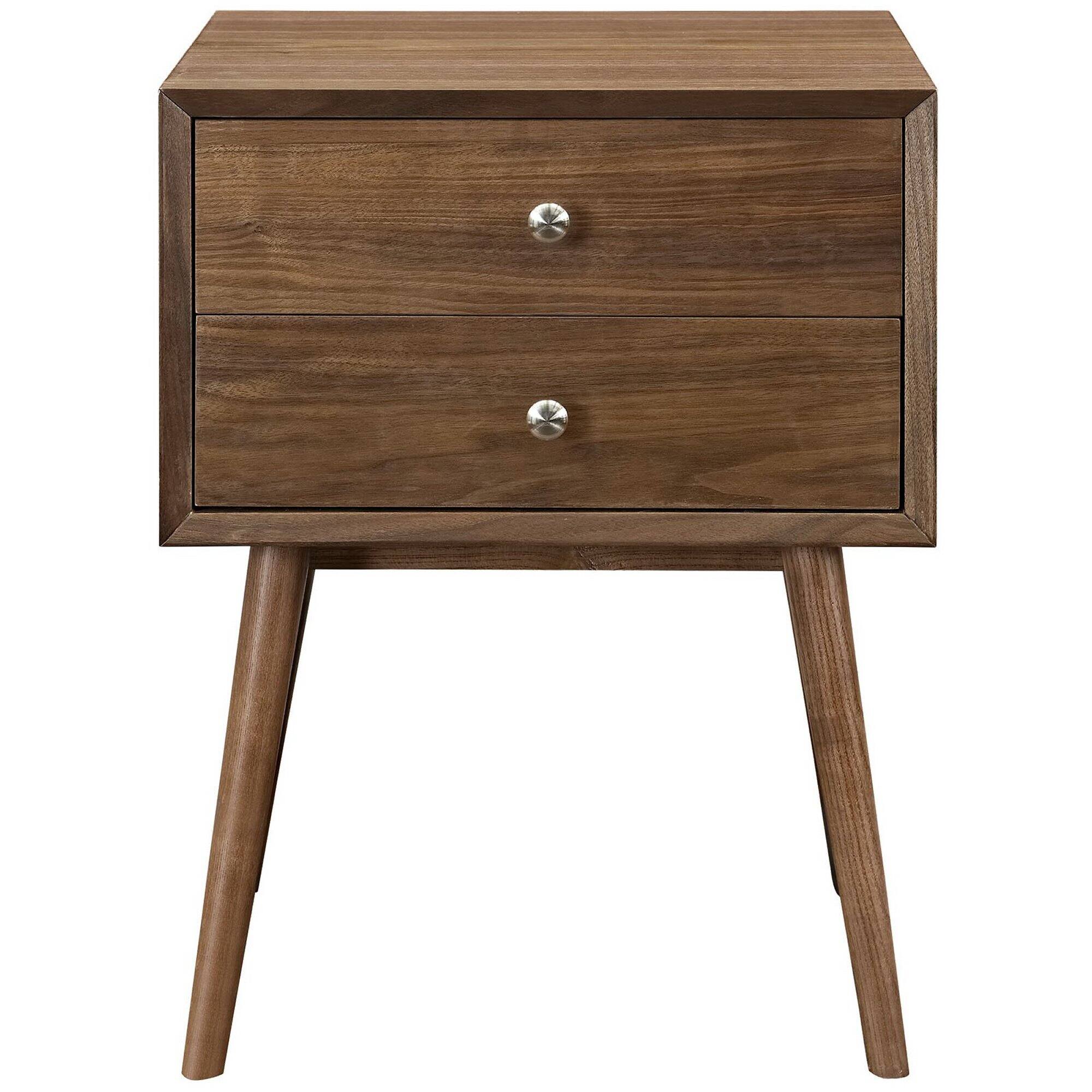 Back. Modway - Dispatch Nightstand by Modway - Walnut.