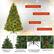 Enhanced Tree Top Mixed PVC/PE Material Hinged Design Foldable Metal Stand Bearable for Tiny Decorations 1125 Tips for More Natural and Plush Tree Cross Shaped with Metal for Good Supporting Symbolic Pine Cone.