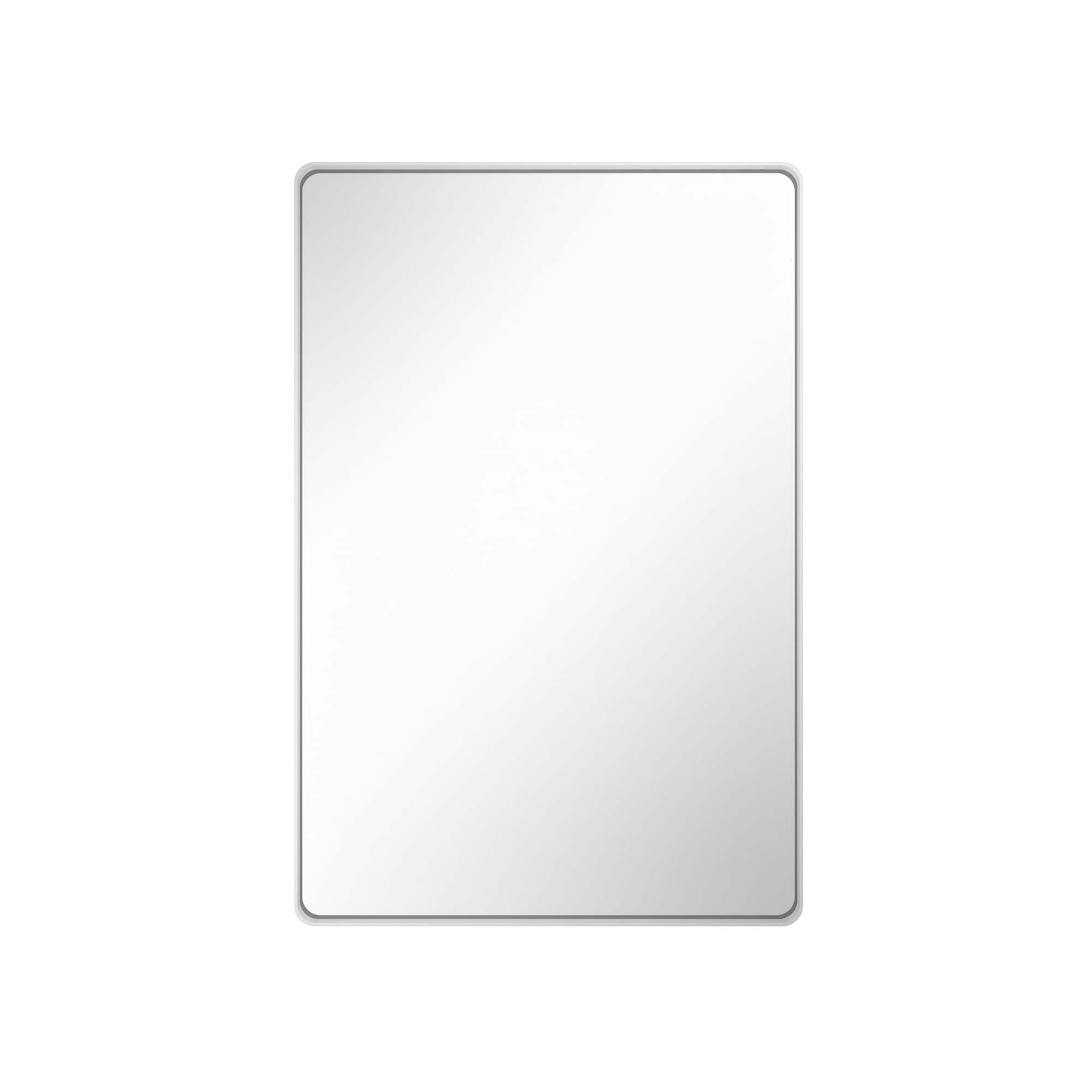 Boyel Living - 32-Inch x 48-Inch Rectangular Aluminum-Framed Bathroom Wall Mirror - White price history on PriceWatchPro