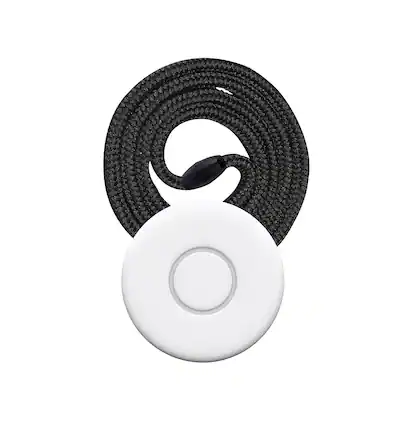 Front. Nomo Smart Care - Wearable 1-Pack Tag - White.