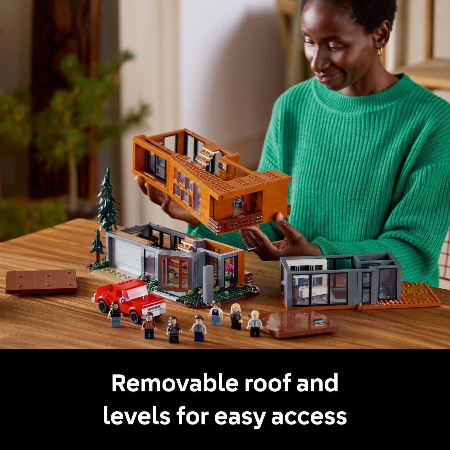Removable roof and levels for easy access