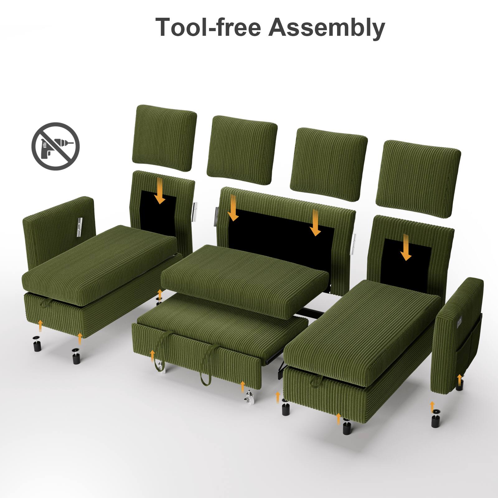 Tool-free Assembly