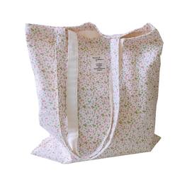DORLUKFU - Cotton Canvas Tote Bag Reusable Soft Grocery Cloth Bag Floral Shoulder Bag for Beach Travel Shopping - Grocery Cloth Bag-floral a