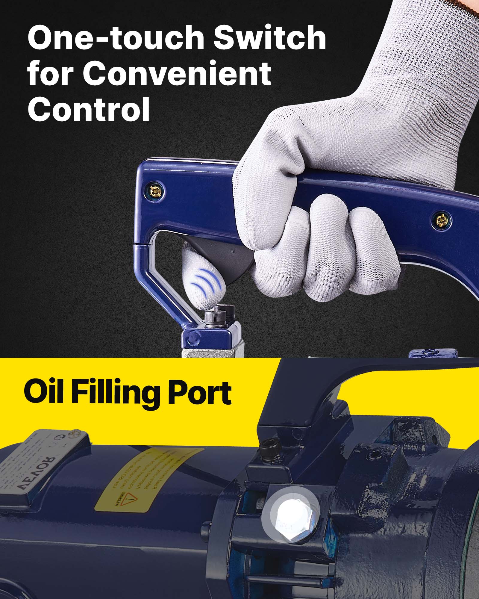 One-touch Switch for Convenient Control

Oil Filling Port