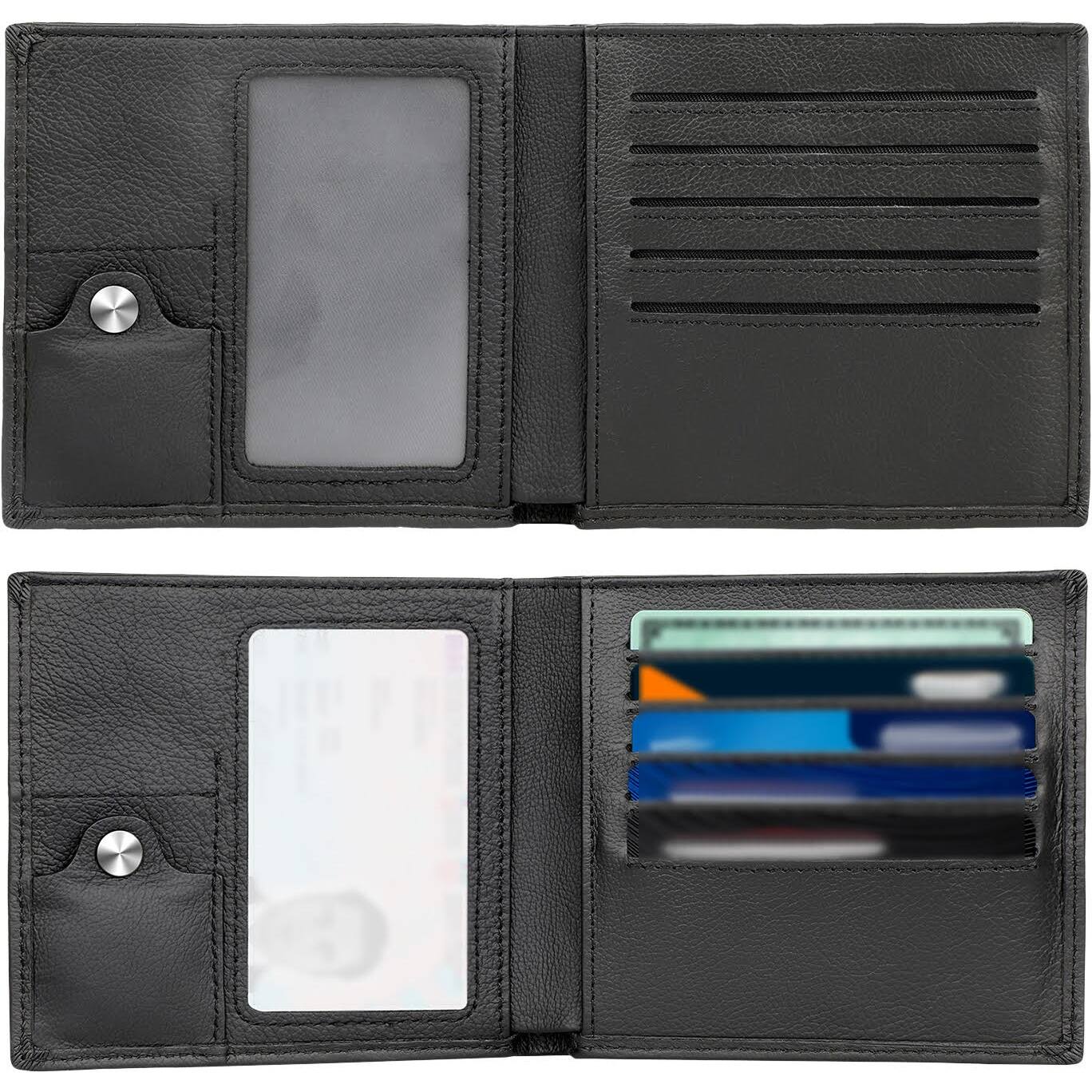Alt View 16. SaharaCase - Genuine Leather Wallet Case for Apple AirTag - Black.