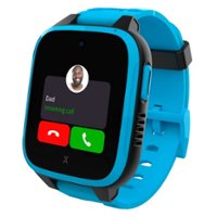 Xplora - Kids' X3GO3 (GPS + Cellular) Smartwatch 42mm Calls, Messages, SOS, GPS Tracker, Camera, Step Counter, SIM Card included - Blue - Front_Zoom