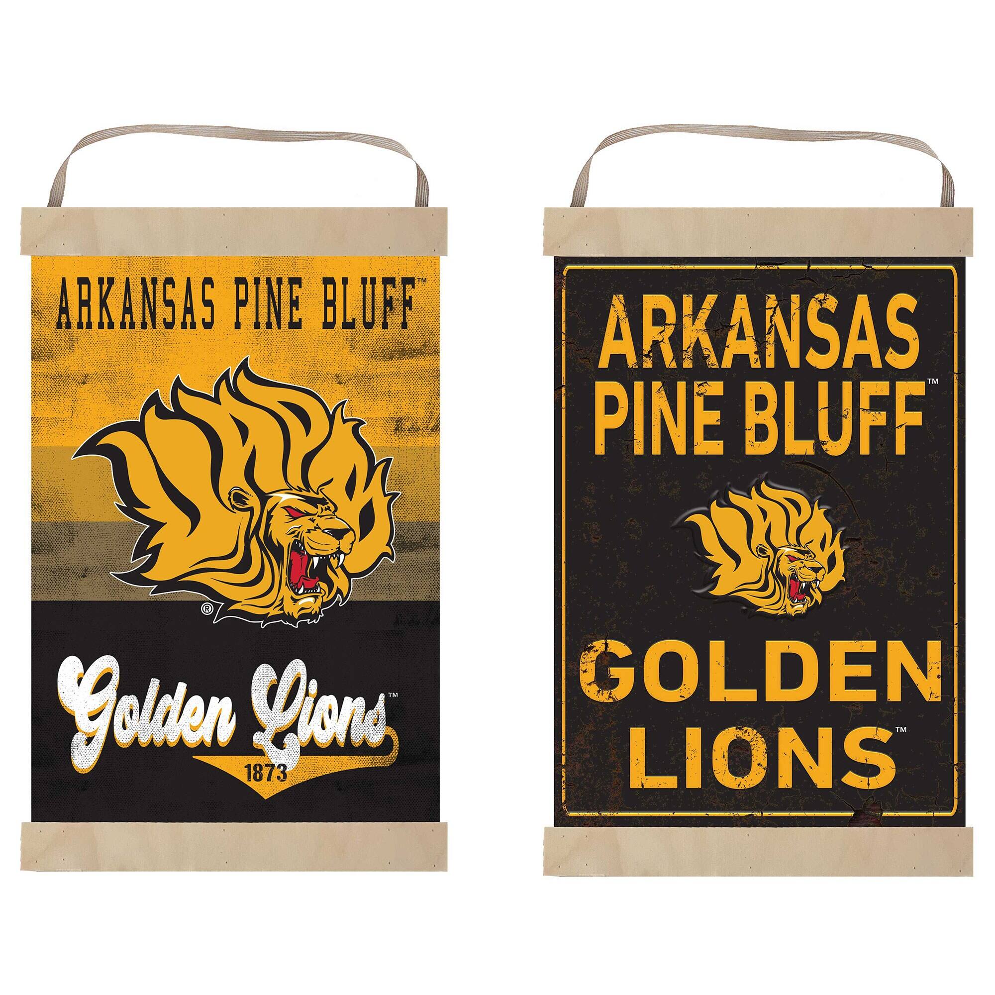 ARKANSAS PINE BLUFF  
Golden Lions  
1873  

ARKANSAS PINE BLUFF  
GOLDEN LIONS
