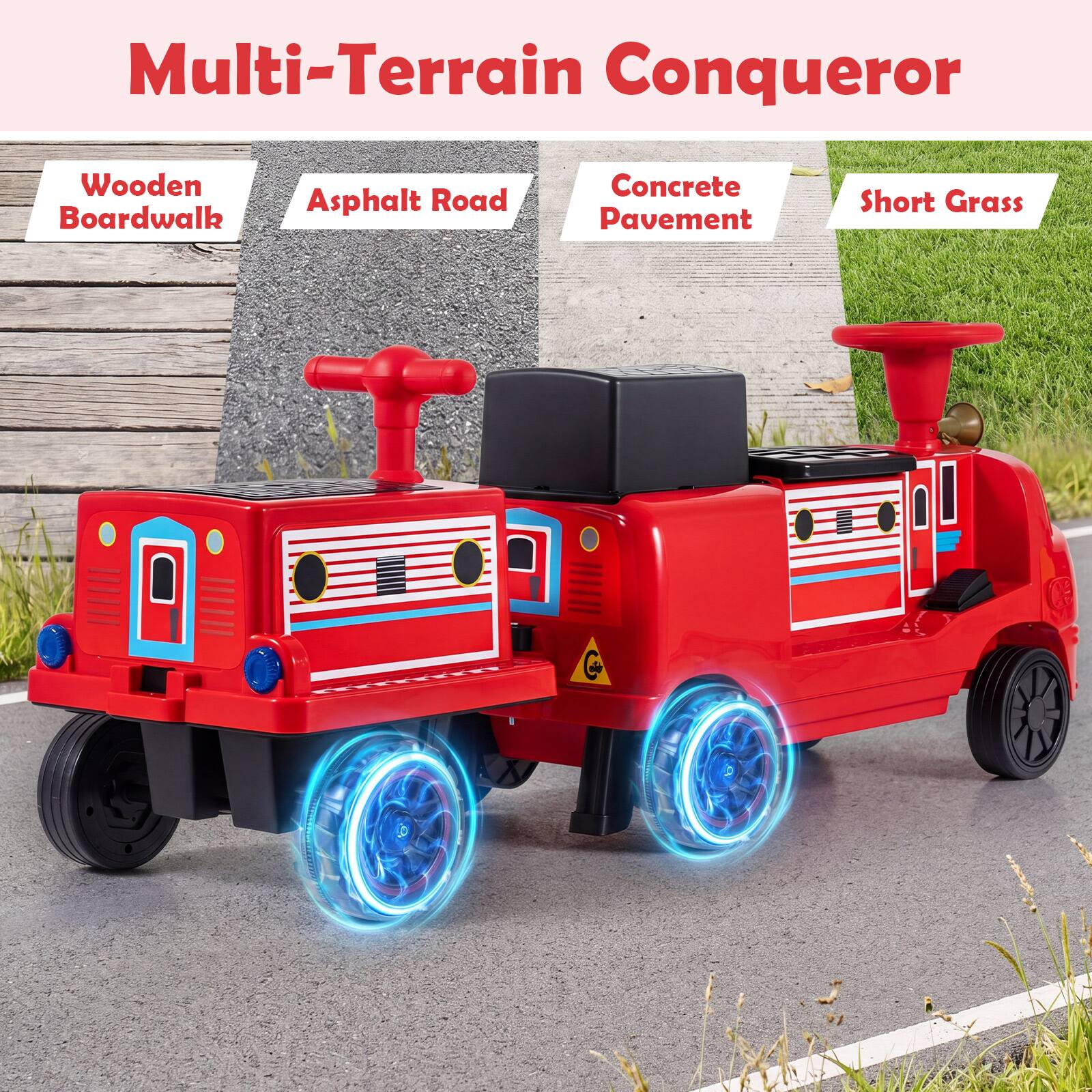 Multi-Terrain Conqueror

Wooden Boardwalk
Asphalt Road
Concrete Pavement
Short Grass