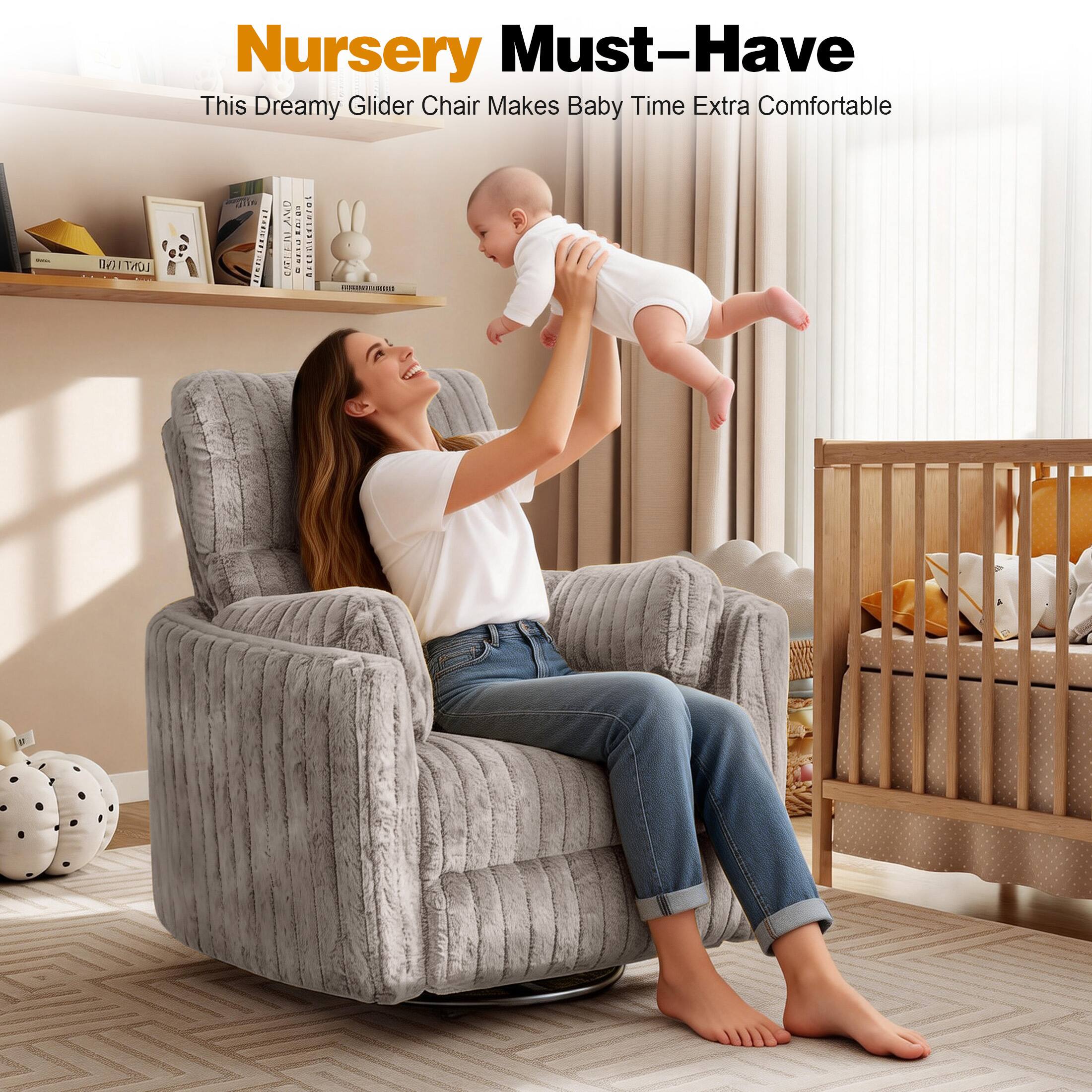 Nursery Must-Have  
This Dreamy Glider Chair Makes Baby Time Extra Comfortable