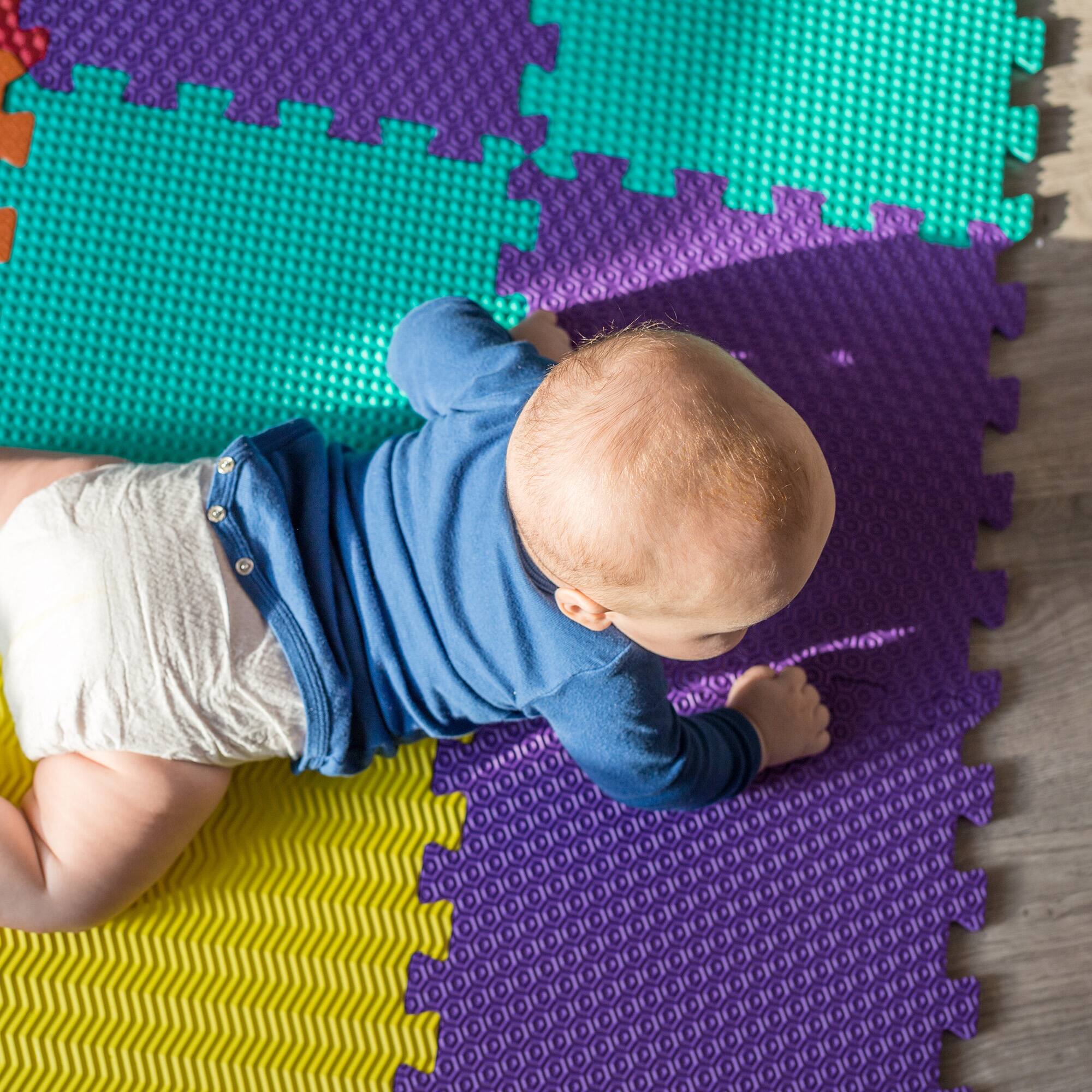 Alt View 4. BalanceFrom Fitness - BalanceFrom Thick Interlocking Puzzle Foam Exercise Play Mats, 36 Sq Ft (8 Pack) - Multicolor.