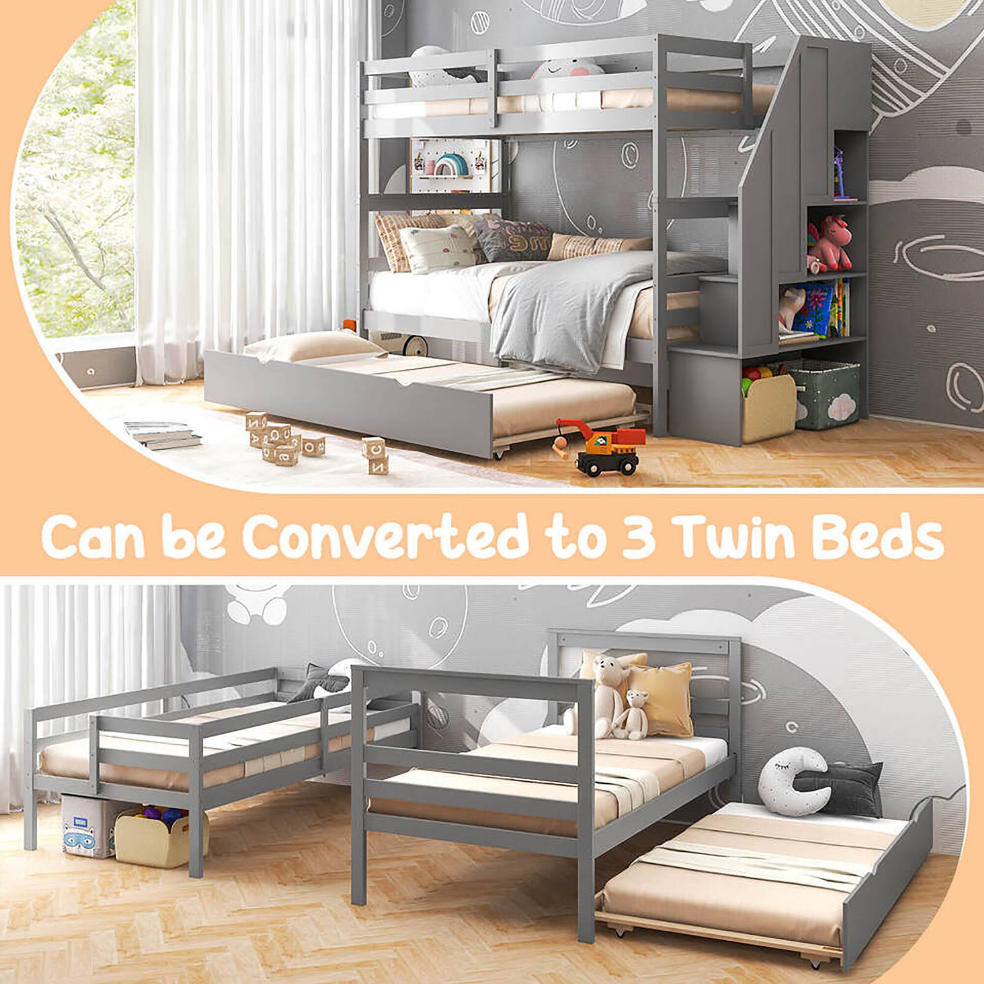Can be Converted to 3 Twin Beds
