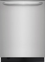 Frigidaire - Gallery 24" Top Control Built-In Dishwasher with Stainless Steel Tub, 51 dba - Stainless Steel - Front_Zoom