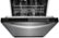 Alt View Zoom 1. Frigidaire - Gallery 24" Top Control Built-In Dishwasher with Stainless Steel Tub, 51 dba - Stainless Steel.