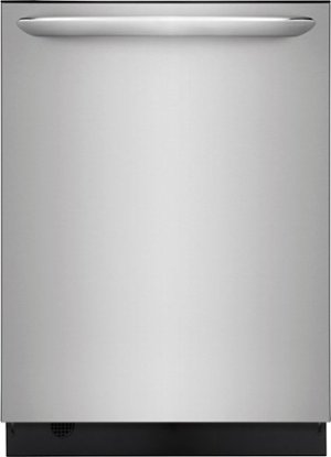 Frigidaire - Gallery 24" Top Control Built-In Dishwasher with Stainless Steel Tub, 49 dba - Stainless steel