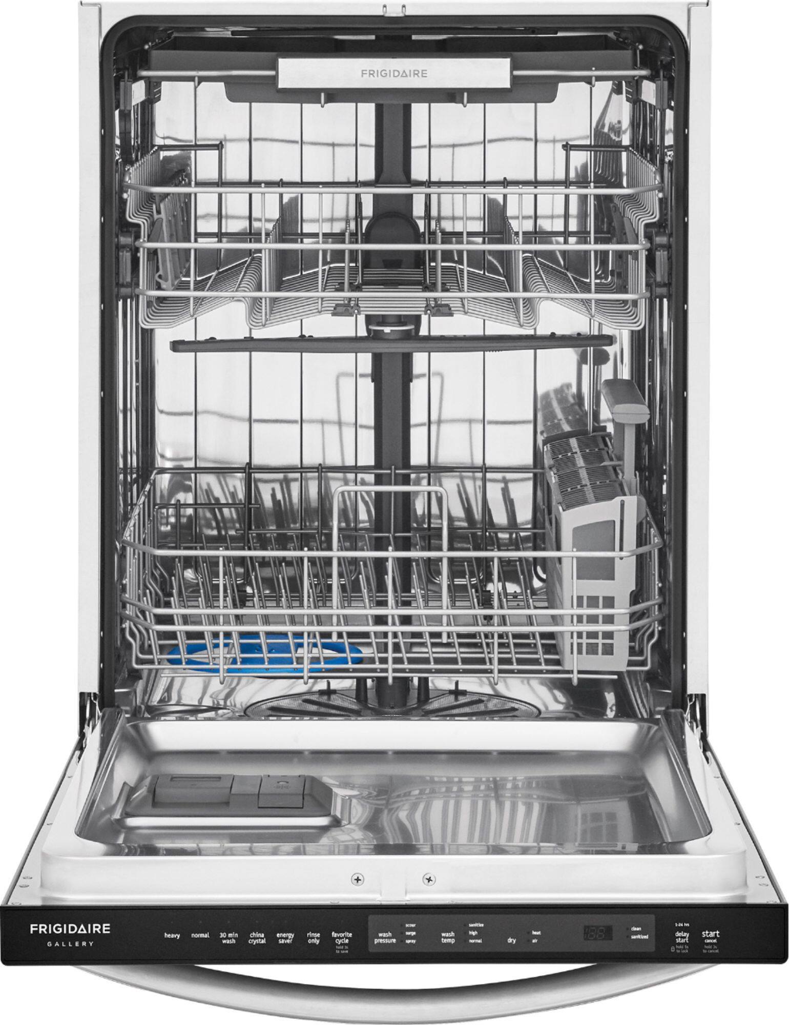 Alt View 11. Frigidaire - Gallery 24" Top Control Built-In Dishwasher with Stainless Steel Tub, 49 dba - Smudge-Proof® Stainless Steel.