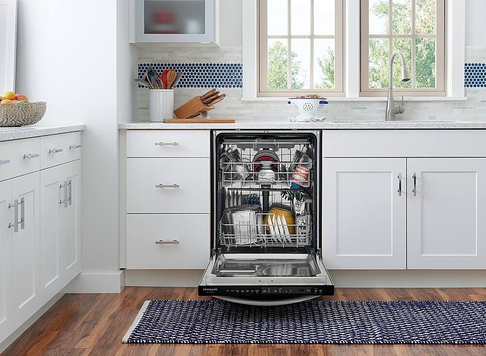 Alt View 17. Frigidaire - Gallery 24" Top Control Built-In Dishwasher with Stainless Steel Tub, 49 dba - Smudge-Proof® Stainless Steel.