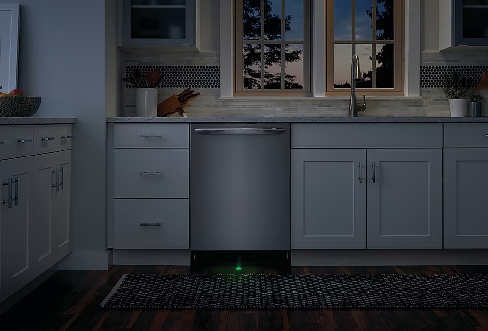 Alt View 20. Frigidaire - Gallery 24" Top Control Built-In Dishwasher with Stainless Steel Tub, 49 dba - Smudge-Proof® Stainless Steel.