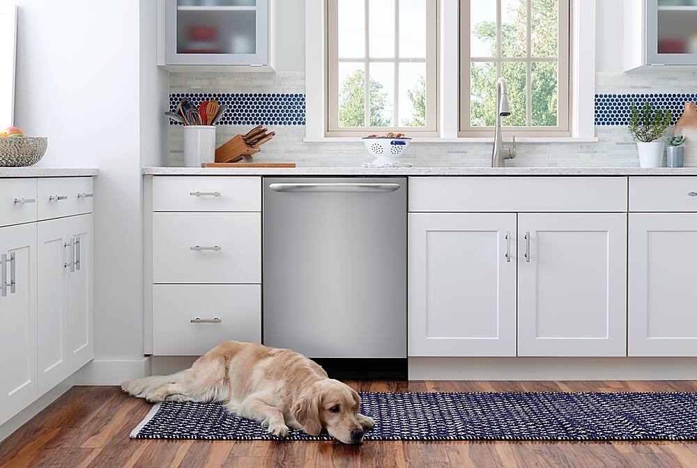 Alt View 24. Frigidaire - Gallery 24" Top Control Built-In Dishwasher with Stainless Steel Tub, 49 dba - Smudge-Proof® Stainless Steel.