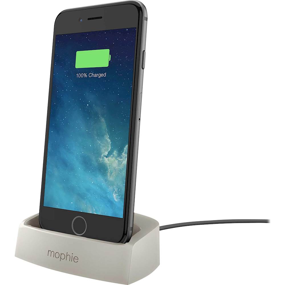  mophie - Desktop Dock for select Apple® iPhone® models - Gold