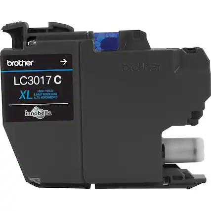 Front. Brother - LC3017C XL High-Yield Ink Cartridge - Cyan - Cyan.