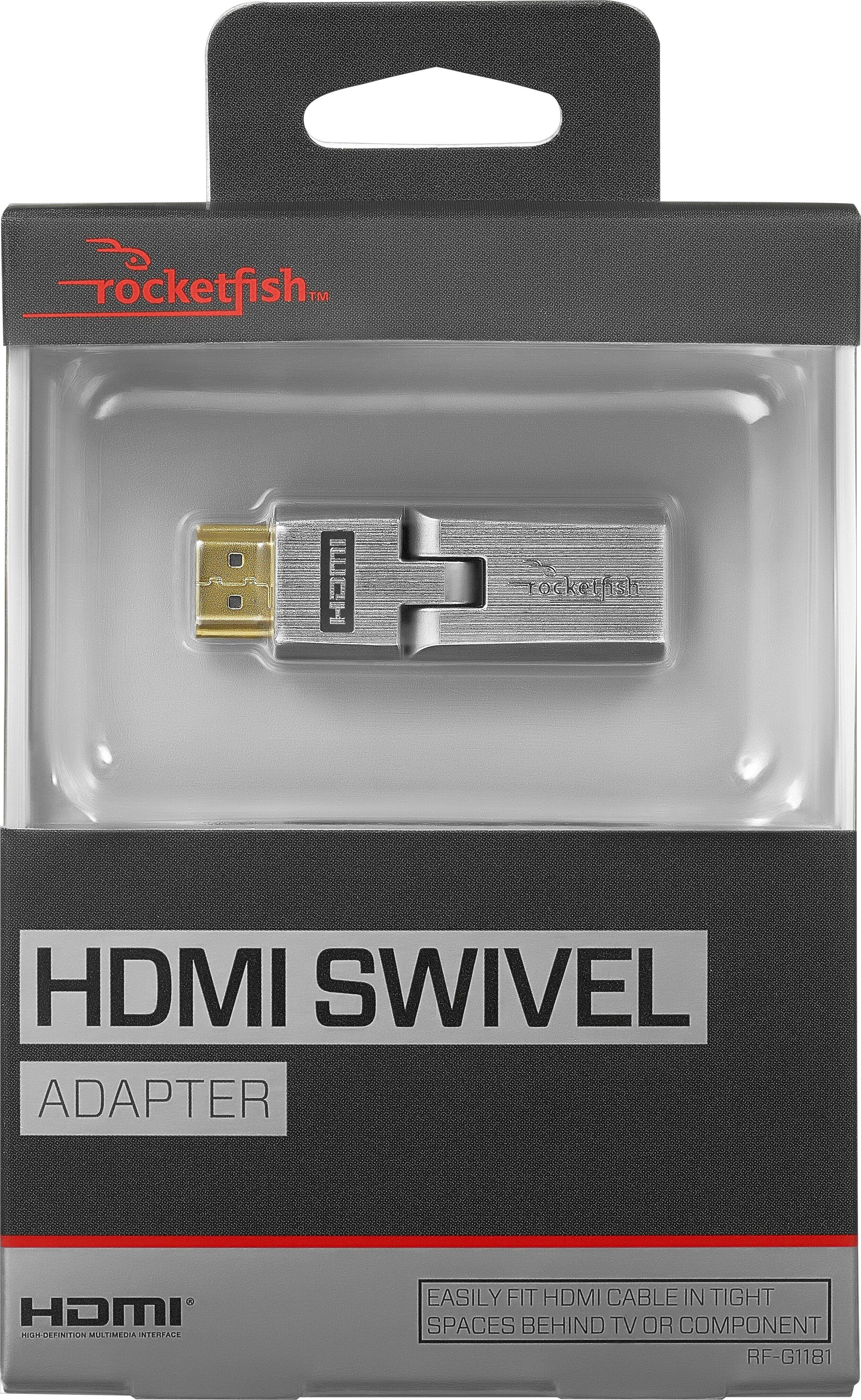 Alt View 11. Rocketfish™ - HDMI Universal Swivel Adapter - Silver.