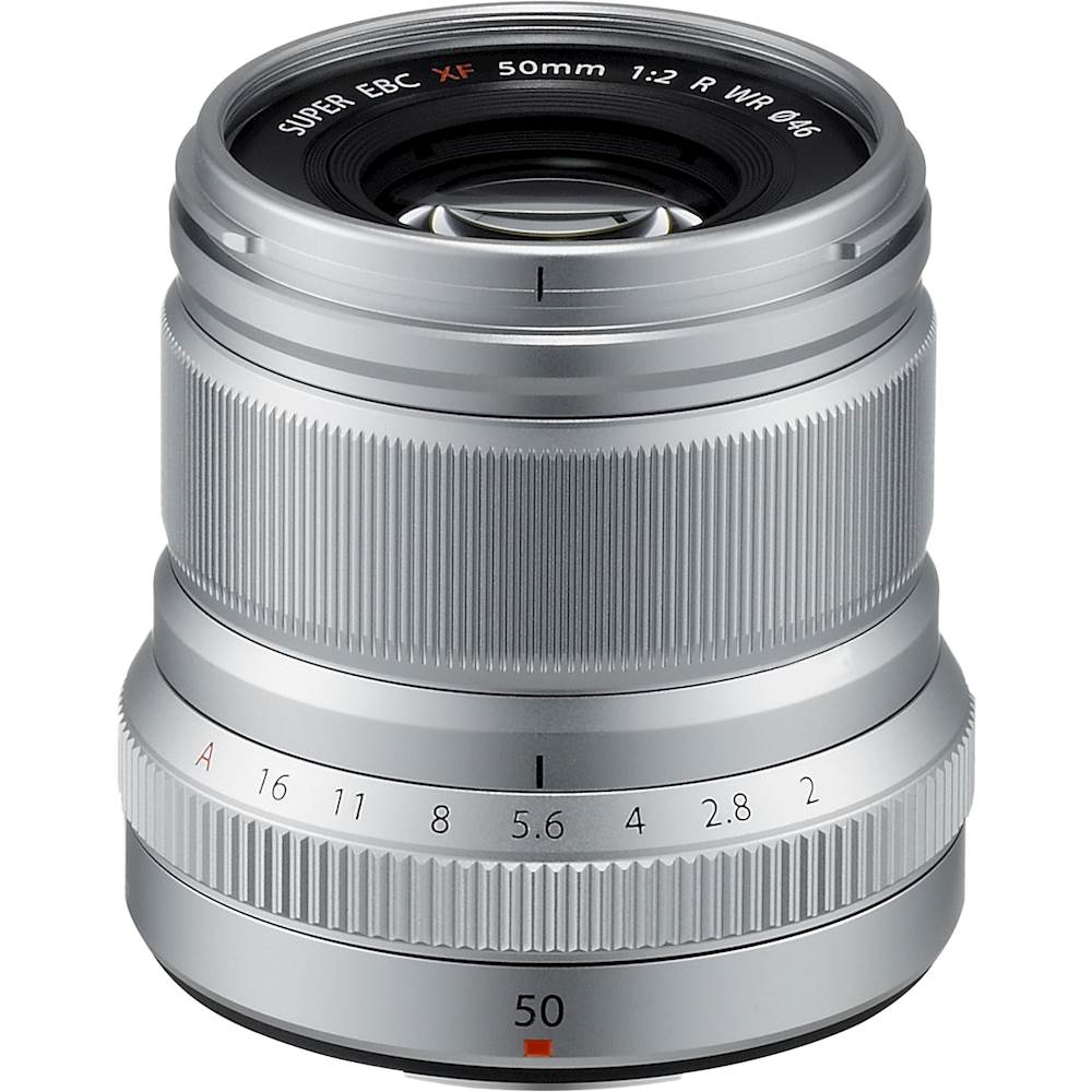 Fujifilm XF50mmF2 R WR Midrange Telephoto Lens Silver 16536623 