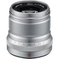 Fujifilm - XF50mmF2 R WR Midrange Telephoto Lens - Silver - Front_Zoom