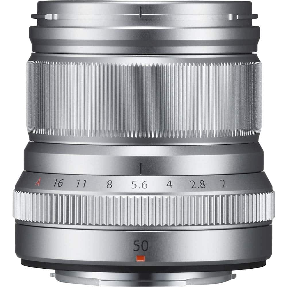 Fujifilm XF50mmF2 R WR Midrange Telephoto Lens Silver 16536623