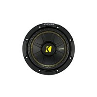 KICKER - CompC 8" Dual-Voice-Coil 4-Ohm Subwoofer - Black - Front_Zoom