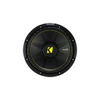 KICKER - CompC 12" Dual-Voice-Coil 8-Ohm Subwoofer - Black - Front_Zoom