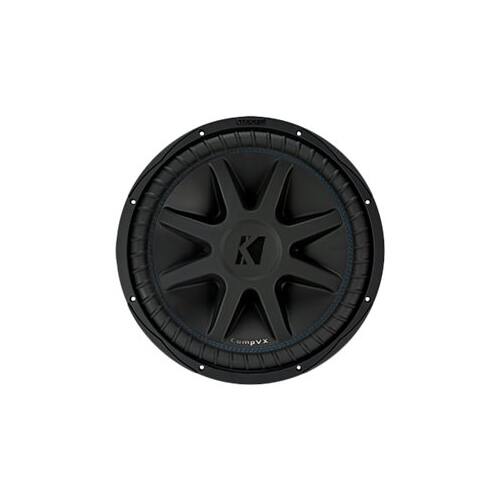 Front. KICKER - CompVX 15" Dual-Voice-Coil 8-Ohm Subwoofer - Black.