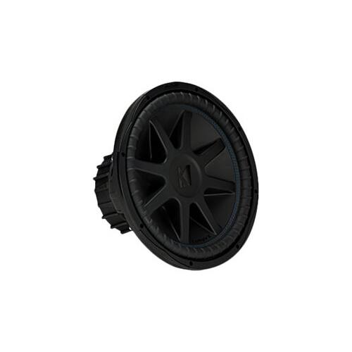 Left. KICKER - CompVX 15" Dual-Voice-Coil 8-Ohm Subwoofer - Black.