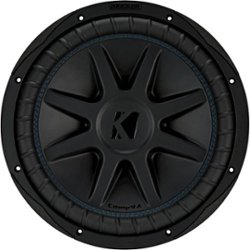 KICKER - CompVX 12" Dual-Voice-Coil 2-Ohm Subwoofer - Black - Front_Zoom