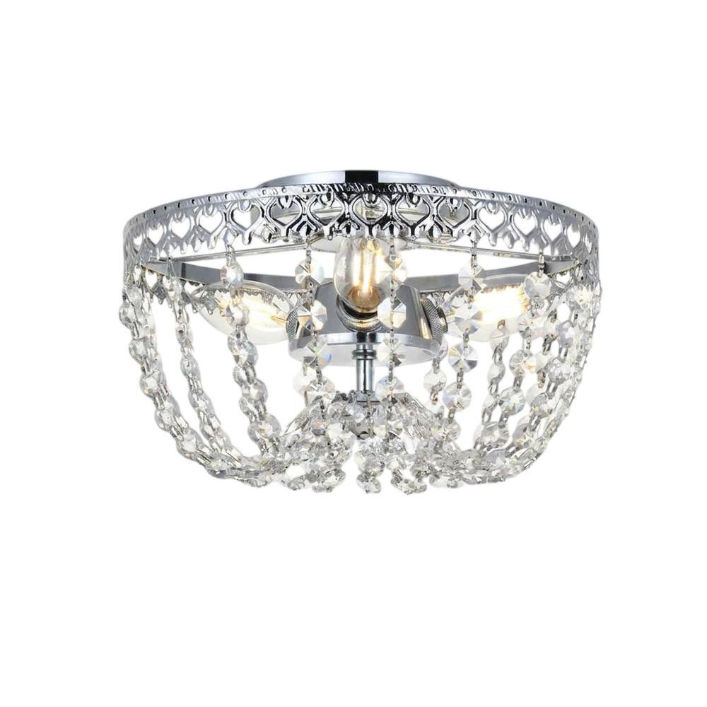 Elegant Lighting - Kylie 10 inch flush mount in - Chrome price history on PriceWatchPro