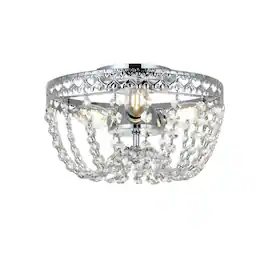 Elegant Lighting - Kylie 10 inch flush mount in - Chrome