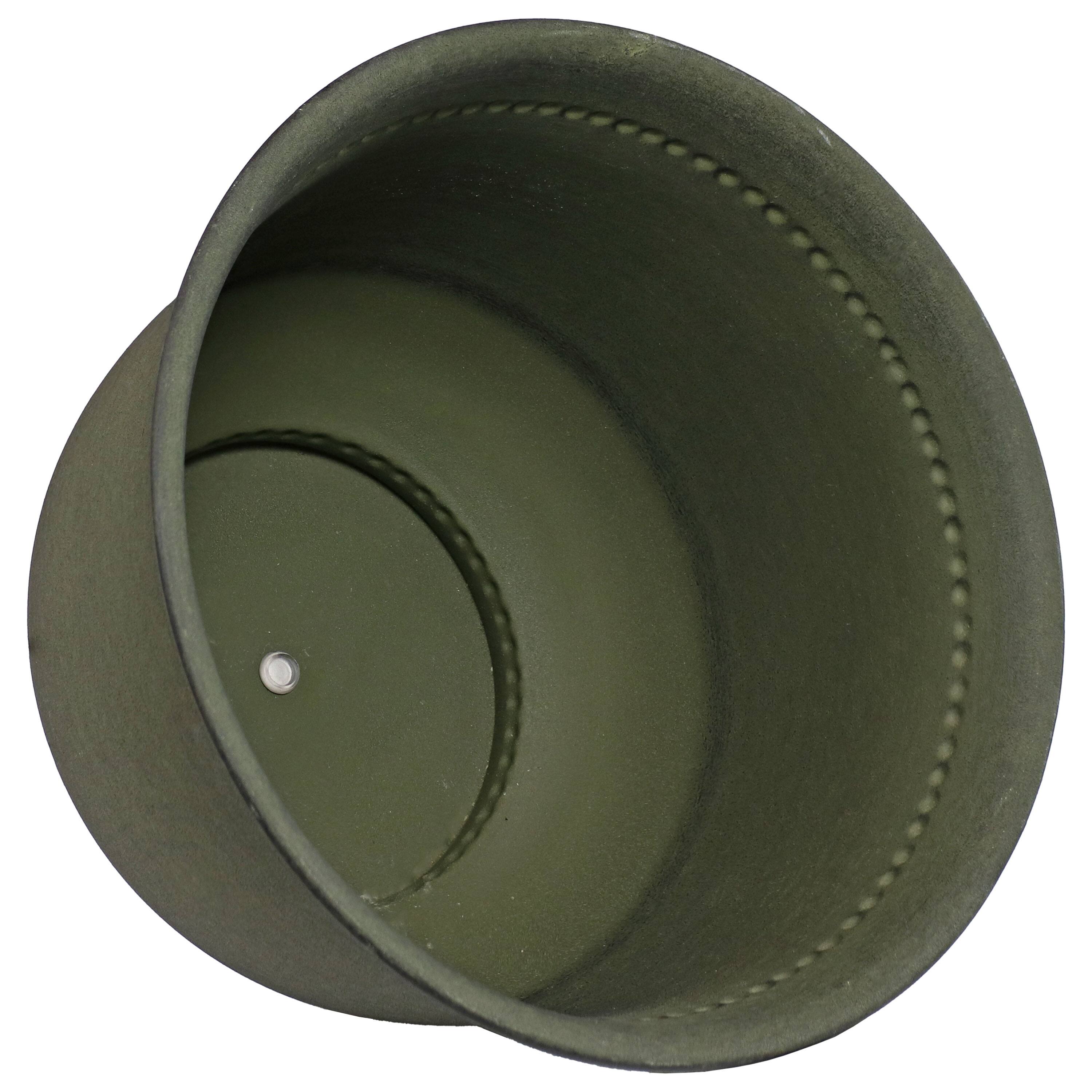 Alt View 5. Sunnydaze - Michael Metal Planter - 14.5 in - Set of 4 - Matte Sage.