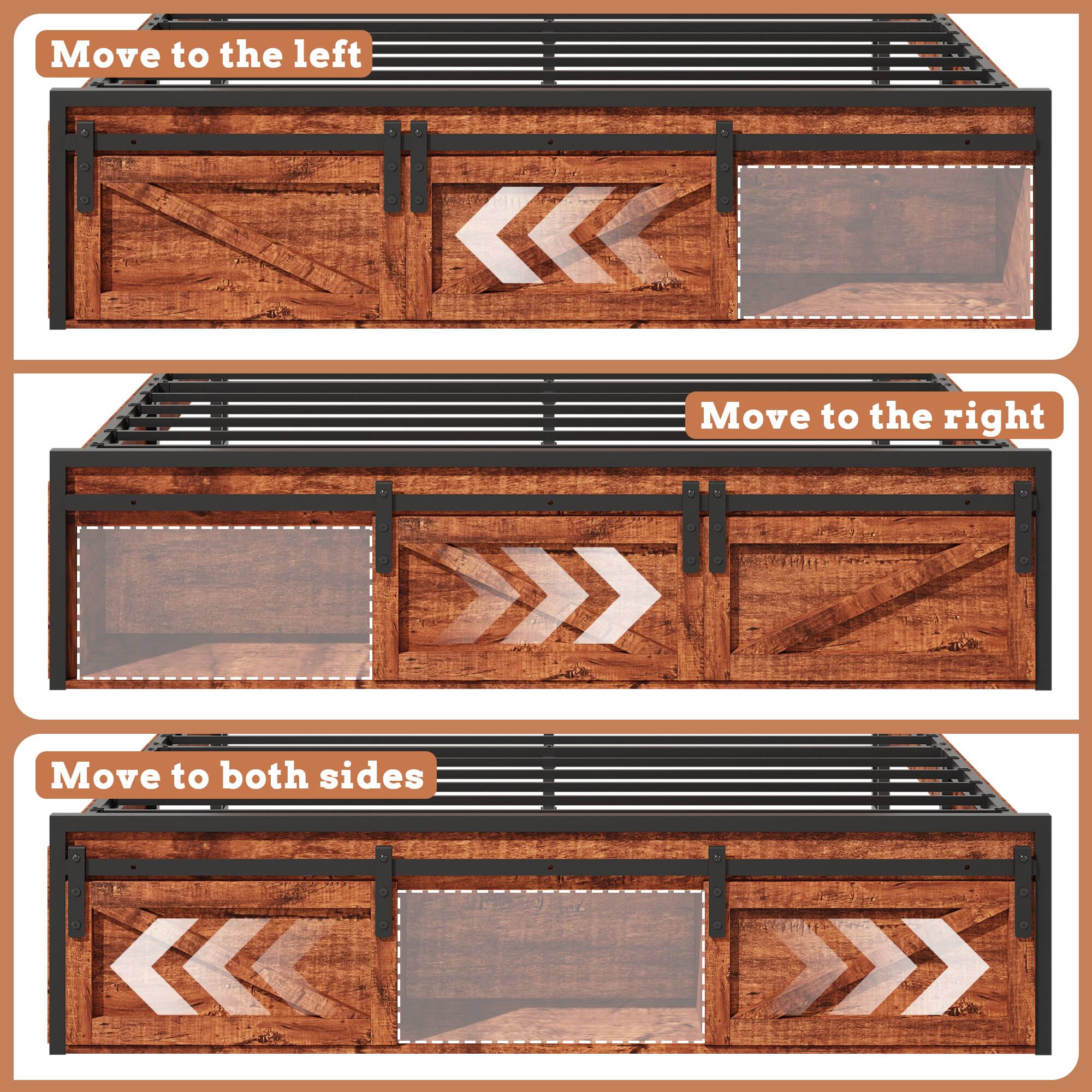 Move to the left  
Move to the right  
Move to both sides