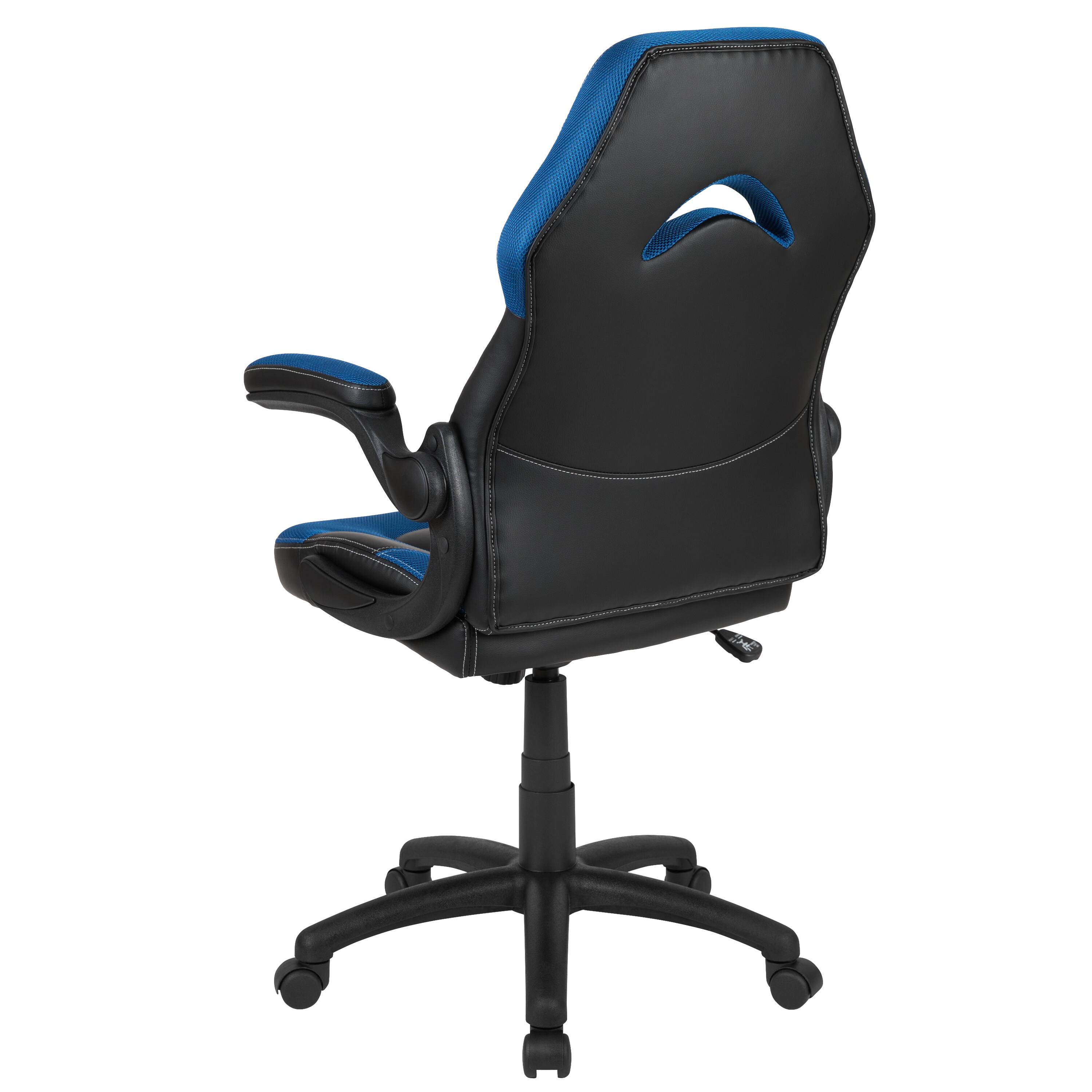 Alt View 5. Emma + Oliver - Z100 Gaming Chair Racing Office Ergonomic Computer PC Adjustable Swivel Chair - Blue.