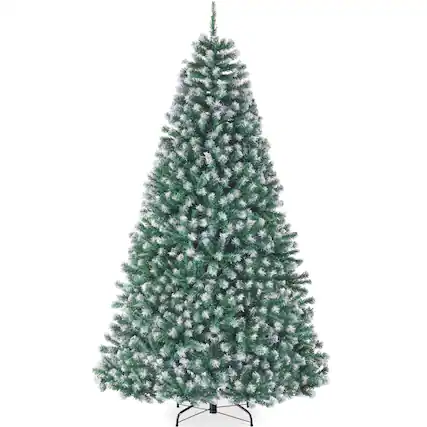 Front. Best Choice Products - Best Choice Products Artificial Frosted Christmas Tree, 6ft Premium Unlit Spruce Design, Dense Branches - Blue Spruce - Frosted Blue Spruce.
