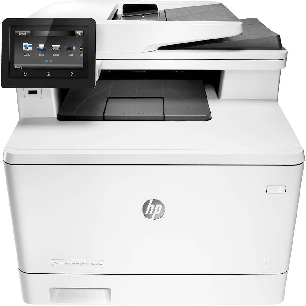 HP - LaserJet Pro MFP m377dw Wireless Color All-In-One Printer - White - Front_Zoom