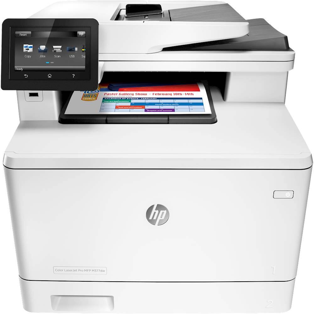 Alt View 11. HP - LaserJet Pro MFP m377dw Wireless Color All-In-One Printer.