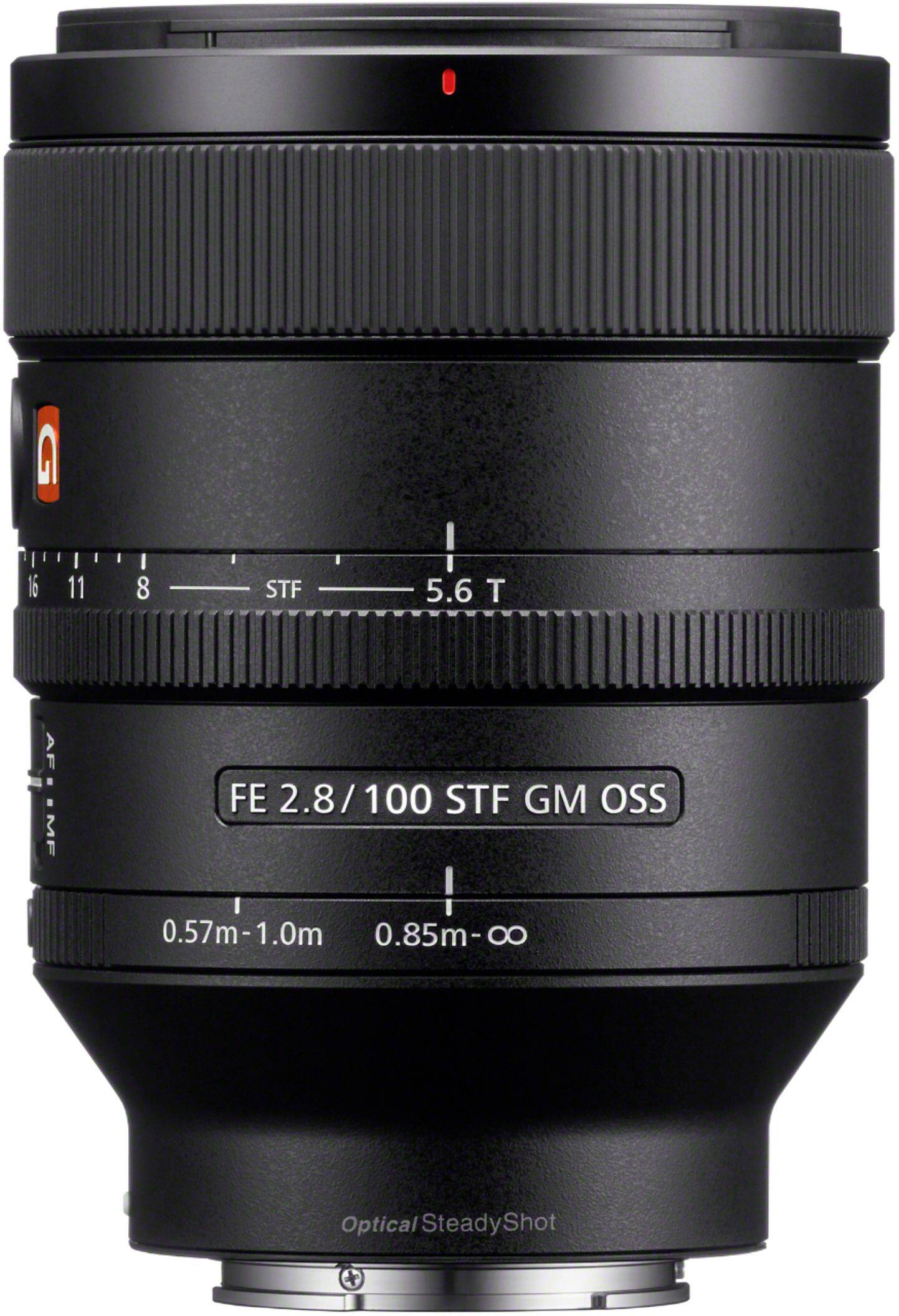 Left. Sony - G Master FE 100mm f/2.8 Telephoto Lens for E-mount Cameras - Black.