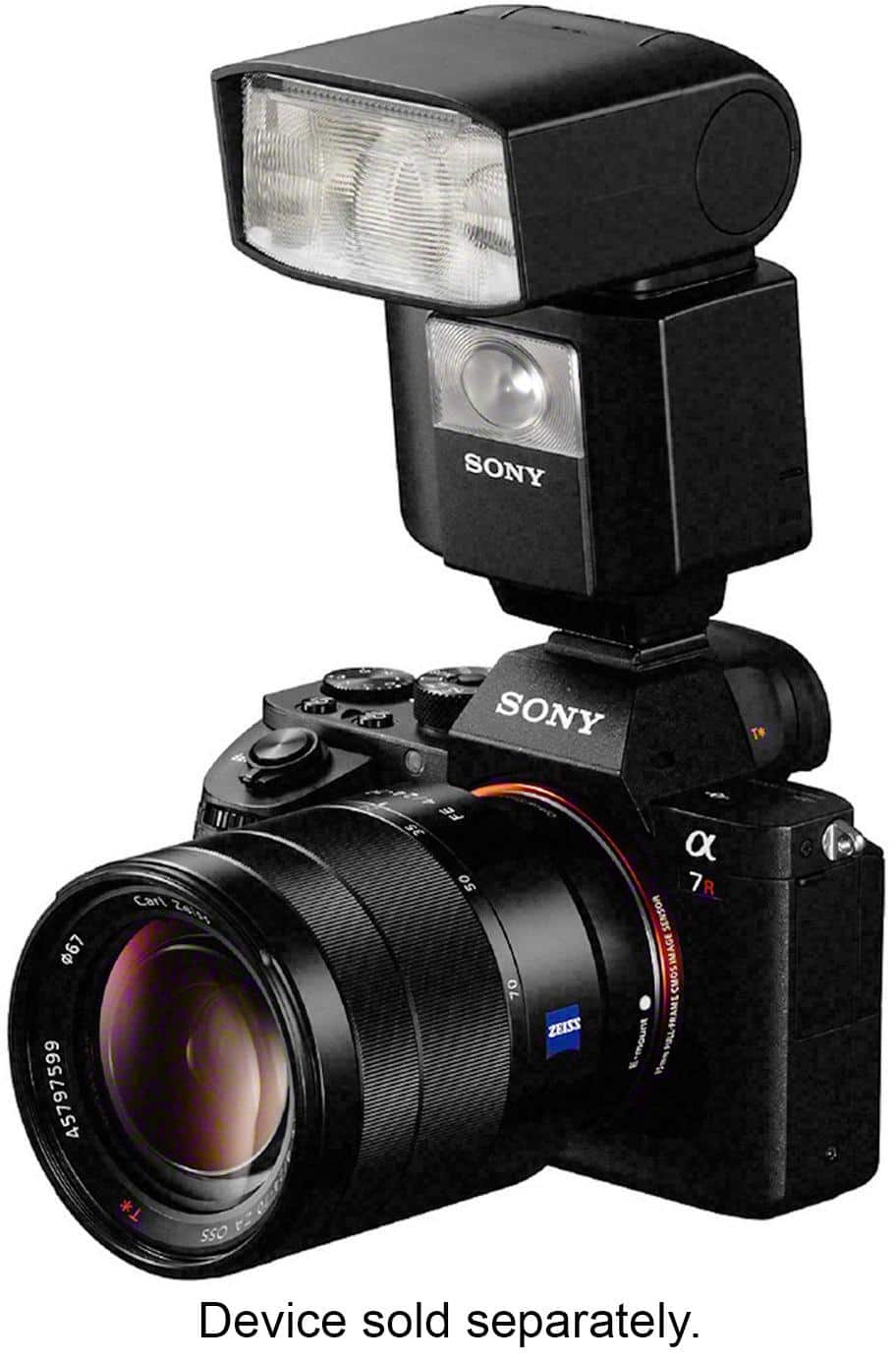 Sony HVL-F45RM Compact, Radio-Controlled Gn 45 Camera Flash with 1  Display, Black