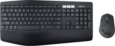 Logitech - MK850 Performance Full-size Wireless Keyboard and Mouse Combo for PC and Mac - Black - Front_Zoom
